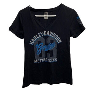 Harley-Davidson Genuine Motorcycles Graphic Tee Women’s Small Bin P
